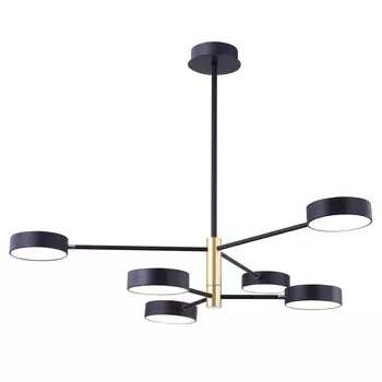 Потолочная люстра на штанге Freya Tibo FR6048CL-L6GR