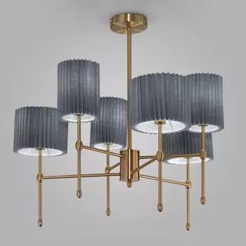 Потолочная люстра с тканевыми абажурами Eurosvet Notturno a065665
