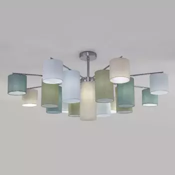 Потолочная люстра с тканевыми абажурами Eurosvet Pastel a064986