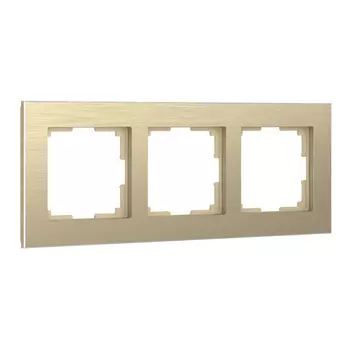 Рамка на 3 поста (шампань) Aluminium a052314