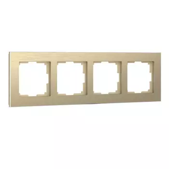 Рамка на 4 поста (шампань) Aluminium a052315