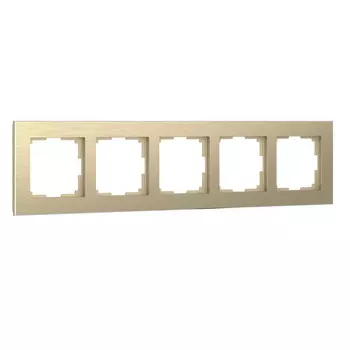 Рамка на 5 постов (шампань) Aluminium a052316