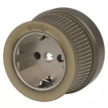 Розетка с заземлением Rertro Bronze WL a050768