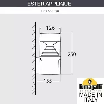 Светильник уличный настенный FUMAGALLI ESTER DS1.562.000.WXD1L