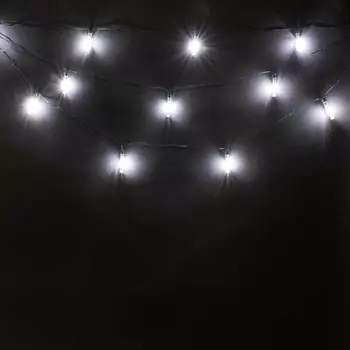 Светодиодная ГирляндаВспышка" Белая, 24В, 15 LED 15-034
