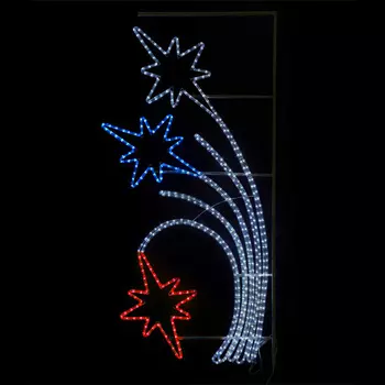 Светодиодная КонсольСалют" 80 x 150 см, Триколор, 220В 13-566