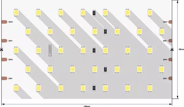 Светодиодная лента 1м. 31W 4000K DSG2350-24-NW-33 00-00000594