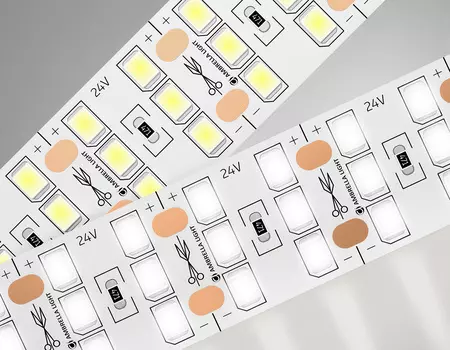 Светодиодная лента трехрядная 2835 324Led, 26W m, 24V IP20 4500K 5m Ambrella Light GS GS3902