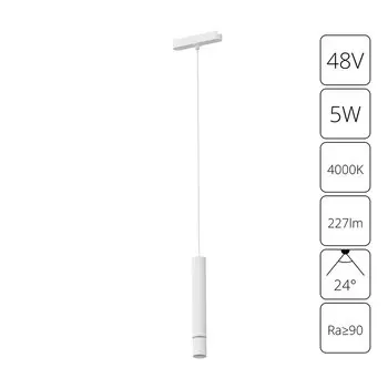 Трековый подвесной светильник Arte Lamp RAPID A6159PL-1WH