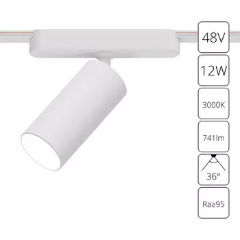 Трековый светильник Arte Lamp RAPID A1158PL-1WH