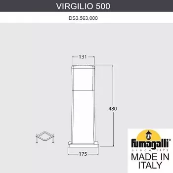 Уличный ландшафтный фонарь FUMAGALLI VIRGILIO DS3.563.000.WYD1L