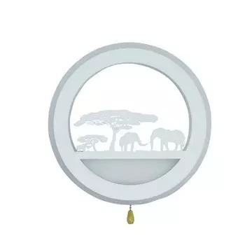 074110,24 Бра Сафари белый h4 d22 Led 26W (3000+4000k + розовая подсветка) Kink light