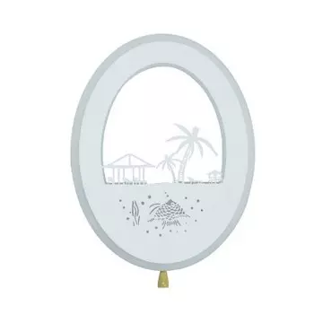 074110,26 Бра Пальма белый h4 d22 Led 21W (3000+4000k + синяя подсветка) Kink light