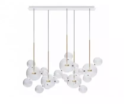 07545-4 (5AS),21 Подвес Галла прозрачный w150*65 h200 Led 70W (3000K) Kink light