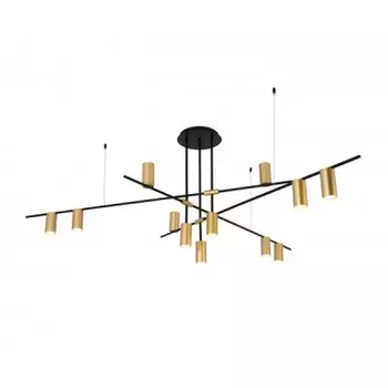 07621-12,20 Люстра Рия черный/бронза d138 h65 Gu10 12*10W Kink light