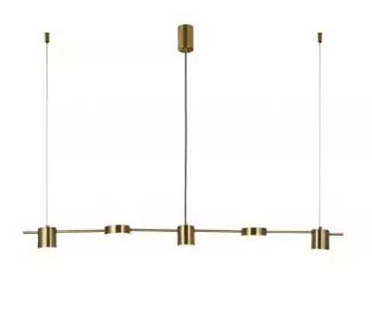 07624-5,20 Люстра Карин бронза w120*8,5 h120 Led 5*6W (4000K) Kink light