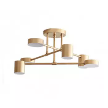 07649-6A,33 Люстра Мекли золото d85 h45 Led 3*6W+3*8W (3000К) Kink light