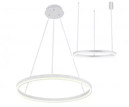 08214,01A(4000K) Подвес Тор белый d80 h150 Led 45W (4000K) 2 типа крепления Kink light