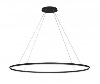 08218,19A(4000K) Подвес Тор черный d150 h150 Led 96W (4000K) диммируемый с пультом ДУ, 2 типа крепления Kink light