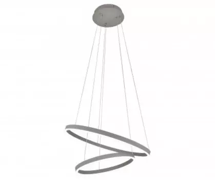 08219,16(4000К) Подвес Тор серебро d60+40 h200 Led 60W (4000K) Kink light