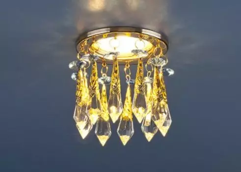 2021 золото/тонированный/голубой (­­FGD/GC/BL) Электростандарт Встраиваемый потолочный светильник