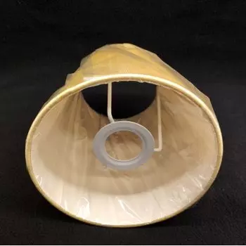 Абажур Е14 золотой конусный на гайку