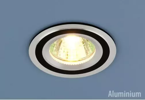 Алюминиевый точечный светильник Elektrostandard 5305 хром/черный