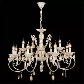 Люстра Eurosvet 10009/12 белый с золотом