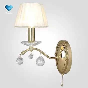 Евросвет 10058/1 золото/прозрачный хрусталь Strotskis