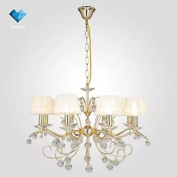 Люстра Евросвет 10058/8 золото Strotskis