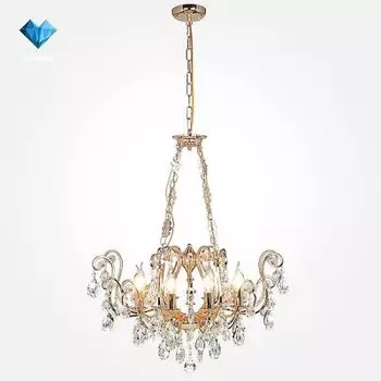 Евросвет 10060/8 золото/прозрачный хрусталь Strotskis