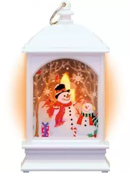 Фонарь новогодний светодиодный "Снеговик" Gauss серия Holiday, 0,1W, тёплый свет, белый, батарейки в комплекте, (HL030)
