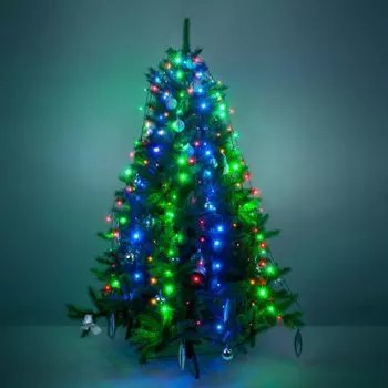 Гирлянда занавес на ель мульти 0,45*1,5м IP20 200-003 200-003 Электростандарт