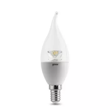 Лампа Gauss EB104201104 LED Candle Tailed Crystal Clear E14 4W 2700K