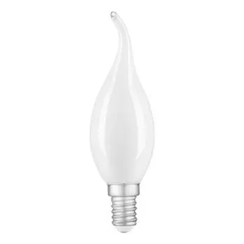 Лампа Gauss Filament Свеча на ветру 9W 610lm 4100К Е14 milky диммируемая LED (104201209-D)