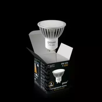 Лампа Gauss Led 4W GU10 220V 2700K (= 40W) EB101506104-D димм-я