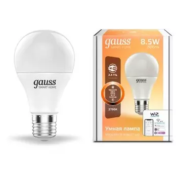 Лампа Светодиодная Gauss Smart Home DIM E27 A60 8.5 Вт 2700К (1050112)