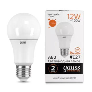 Лампочка светодиодная 12Вт 2700К Gauss LD23212