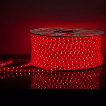 Лента 220 В Лента светодиодная 220V 4,8W 60Led 2835 IP65 красный, 50 м (LS004 220V) Электростандарт