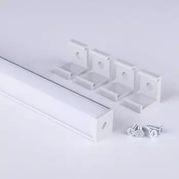 LL-2-ALP009 Квадратный угловой алюминиевый профиль для LED ленты (под ленту до 10mm) Электростандарт