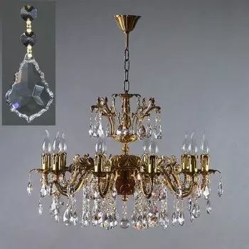 Люстра Ambiente 2118/10 AB Leaf crystal