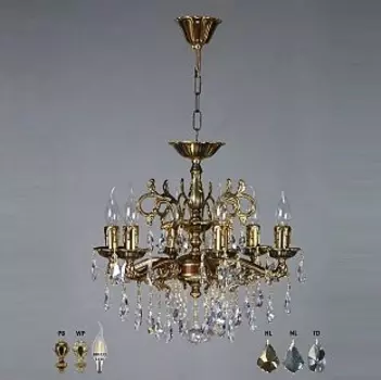 Люстра Ambiente 2128/6 PB New Leaf