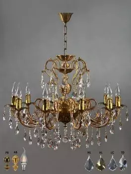 Люстра Ambiente 8888/10 AB Honey Leaf