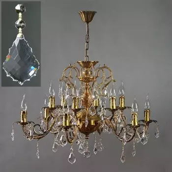 Люстра Ambiente 8888/6+6 AB New Leaf