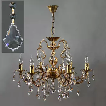 Люстра Ambiente 8888/6 AB Leaf crystal