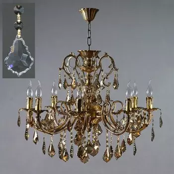 Люстра Ambiente 8888/8 AB Leaf crystal