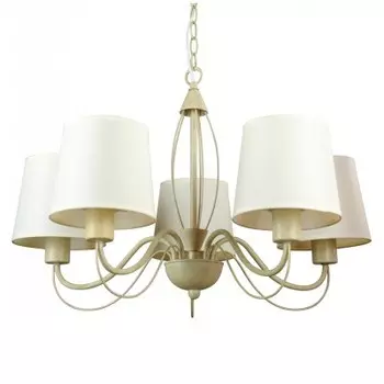 Люстра белая классическая Arte lamp A9310LM-5WG Orlean