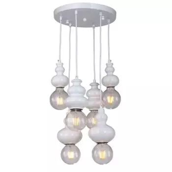 Люстра белая подвесная Favourite 1682-6P Bibili