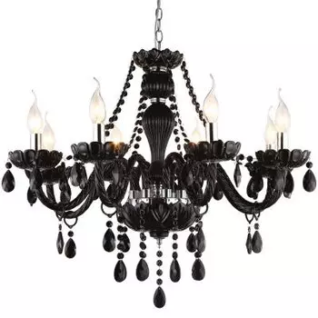 Люстра черная Arte lamp A3964LM-8BK Teatro