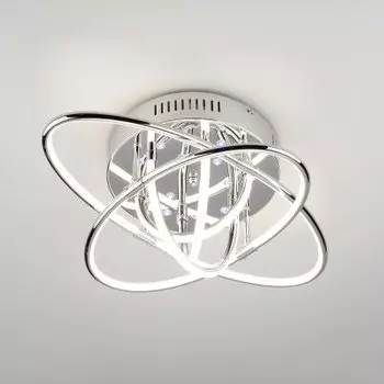 Люстра диодная Евросвет 90132/7 хром 64W